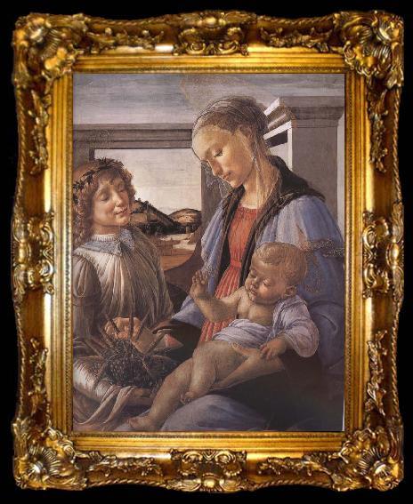 framed  Sandro Botticelli Our Lady of the Son and the Angels, ta009-2
